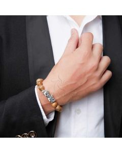 Vòng Trầm Hương Tròn Đơn Tỳ Hưu Bạc Thái