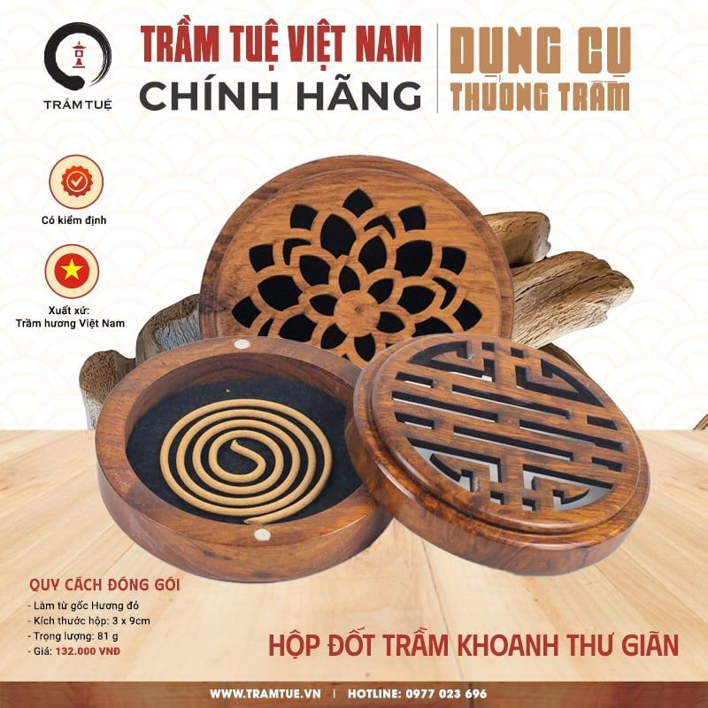Hộp Đốt Trầm Khoanh Thư Giãn