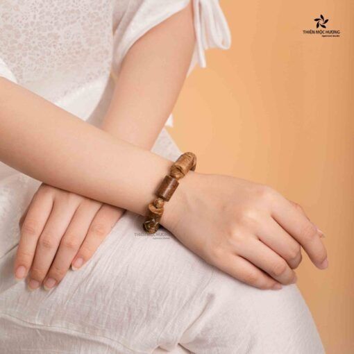 Vòng Trầm Hương Trụ Trúc Đơn